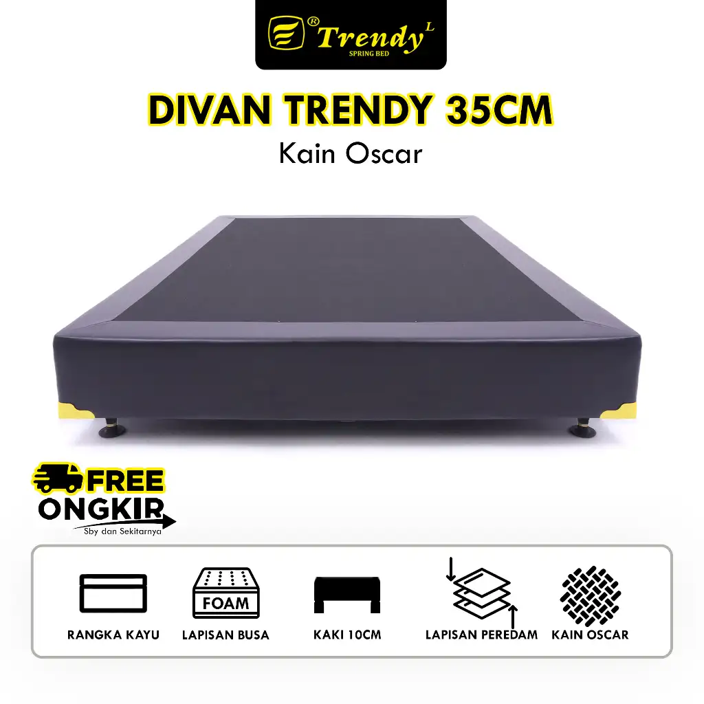 Trendy Divan Premium - Ranjang Kayu / Box Kasur / Tempat Tidur [KHUSUS SURABAYA DAN SEKITARNYA]