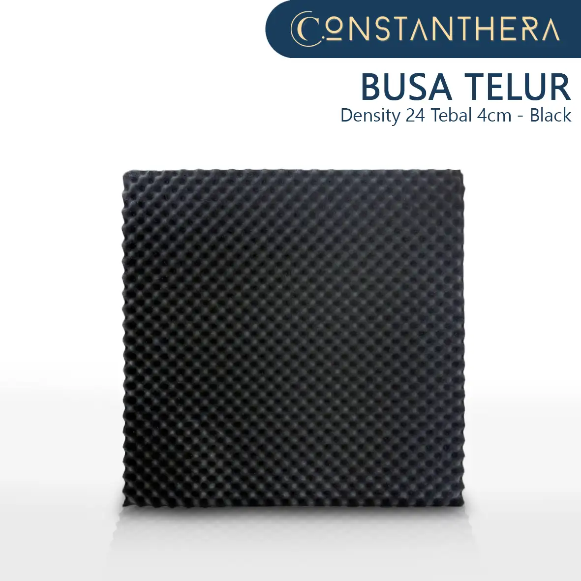 Constanthera Busa Telur Peredam Suara - Tebal 4cm Warna Hitam 30x30cm, 50x50cm, 50x100cm, 100x200