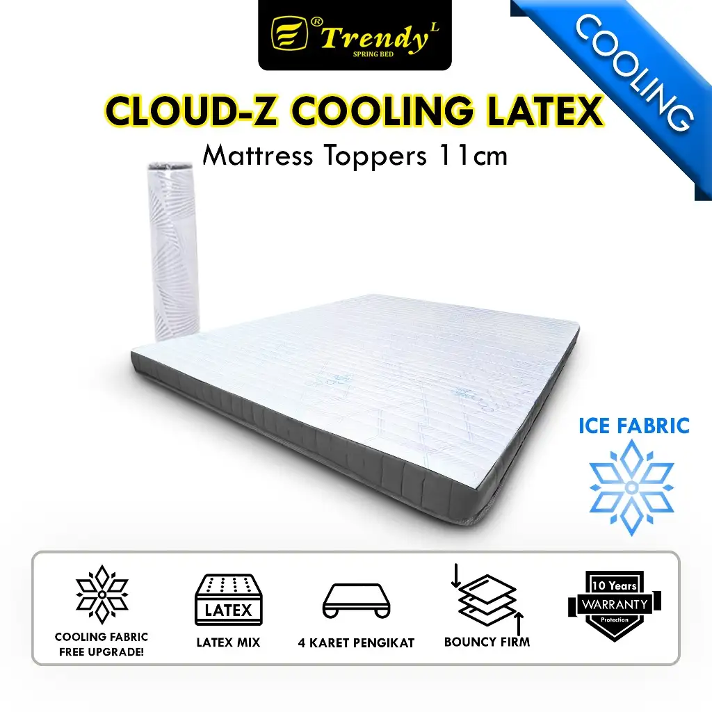 Trendy Cloud Z Cooling Latex Toppers - Plush Top Latex