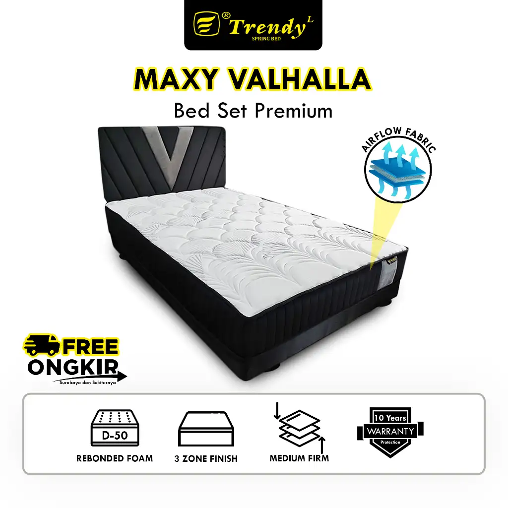 [KHUSUS SBY & SEKITARNYA] Trendy Maxy Valhalla - Kasur Busa Set (Rebonded Foam)