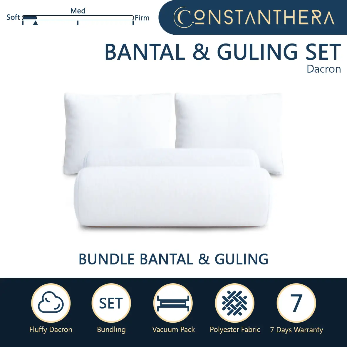 Constanthera Bantal Guling  - Vacuum Pack