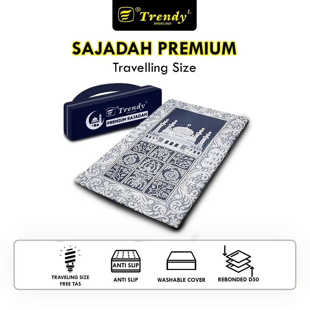 Trendy Sajadah Premium - Premium Sajadah Lipat / Gulung / Alas Busa Rebonded