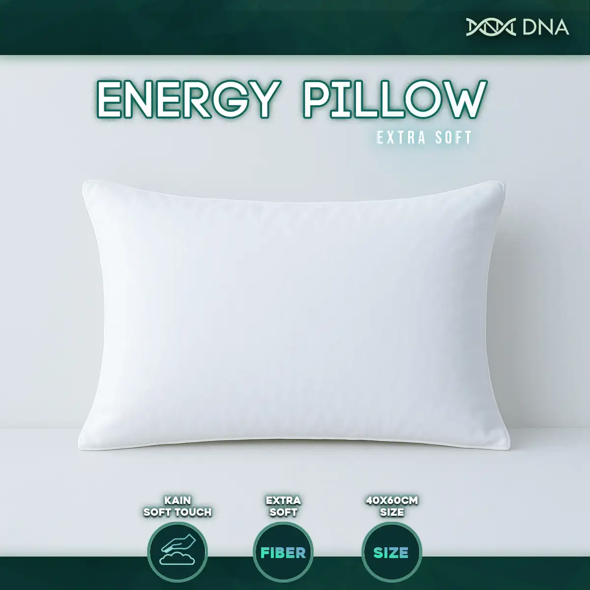 DNA Energy Pillow - Bantal 40x60cm Dacron 600gr